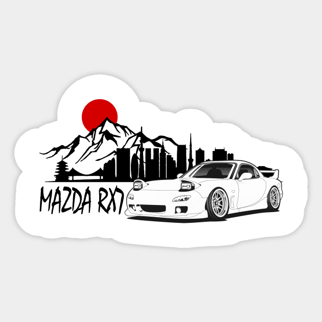 Mazda RX7, JDM Sticker by T-JD